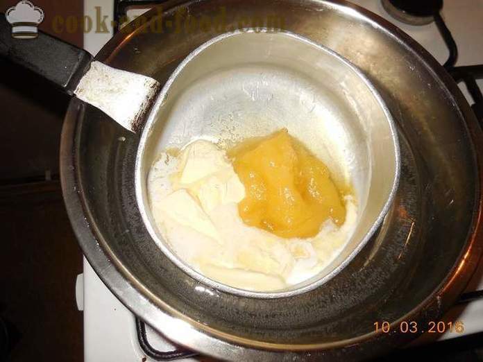 Kek madu dengan lemon aising - bagaimana untuk membuat kek madu dalam multivarka resipi dengan gambar.