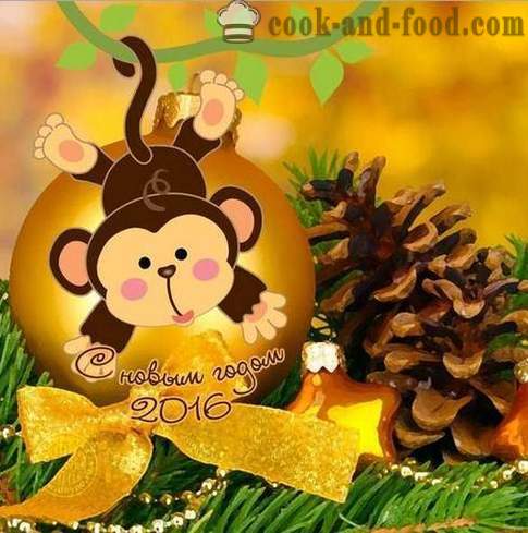Desserts Tahun Baru 2016 - pencuci mulut Holiday pada Tahun Monyet.