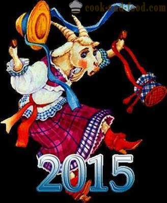Animasi poskad c biri-biri dan kambing untuk 2015. Kad Ucapan Percuma Tahun Baru Selamat Tahun Baru.