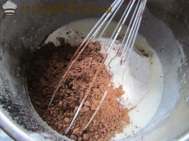 Chocolate kek span dengan kefir, resipi yang mudah - bagaimana untuk membuat kek dengan kefir tanpa telur (resipi foto)