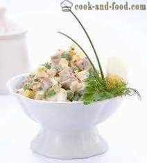 Salad: bahan-bahan resipi, sejarah, komposisi, Olivier, memasak, salad klasik.