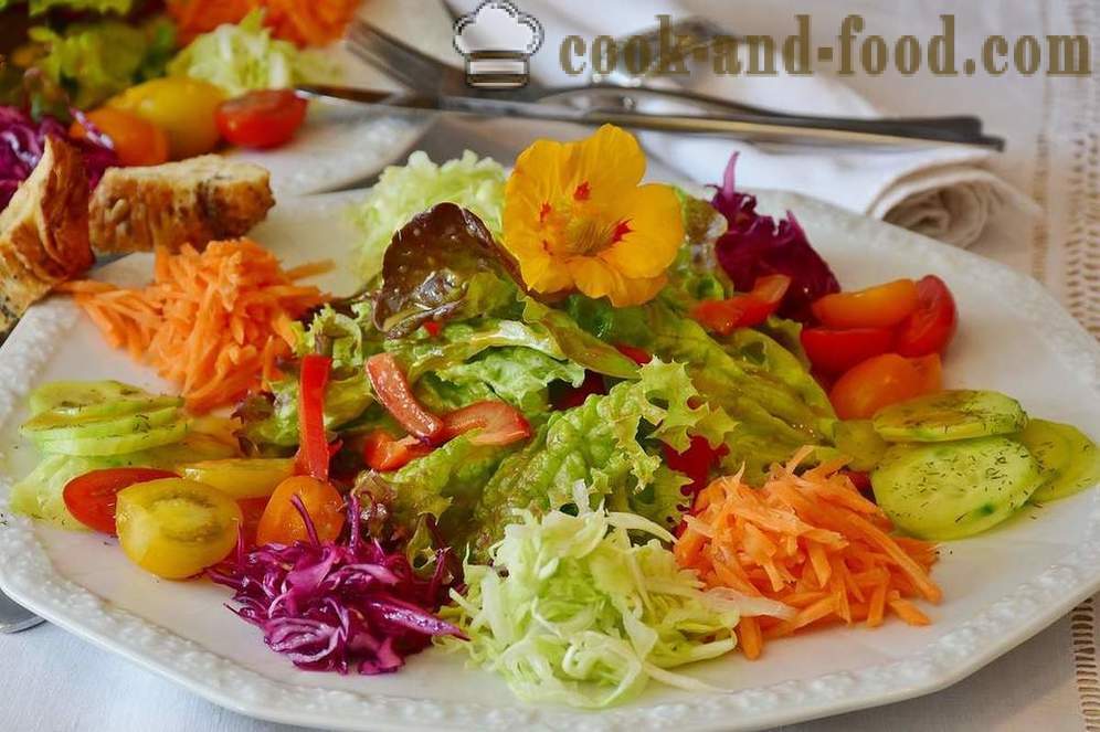 Resipi salad sayur-sayuran rendah kalori