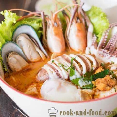 Tiga lazat makanan laut sup resipi